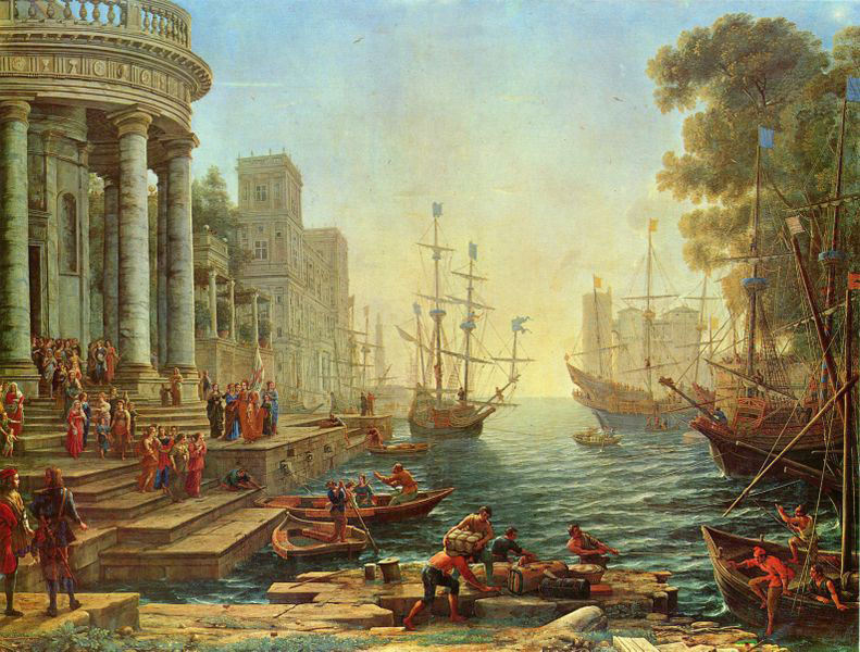 Seaport with the Embarkation of Saint Ursula